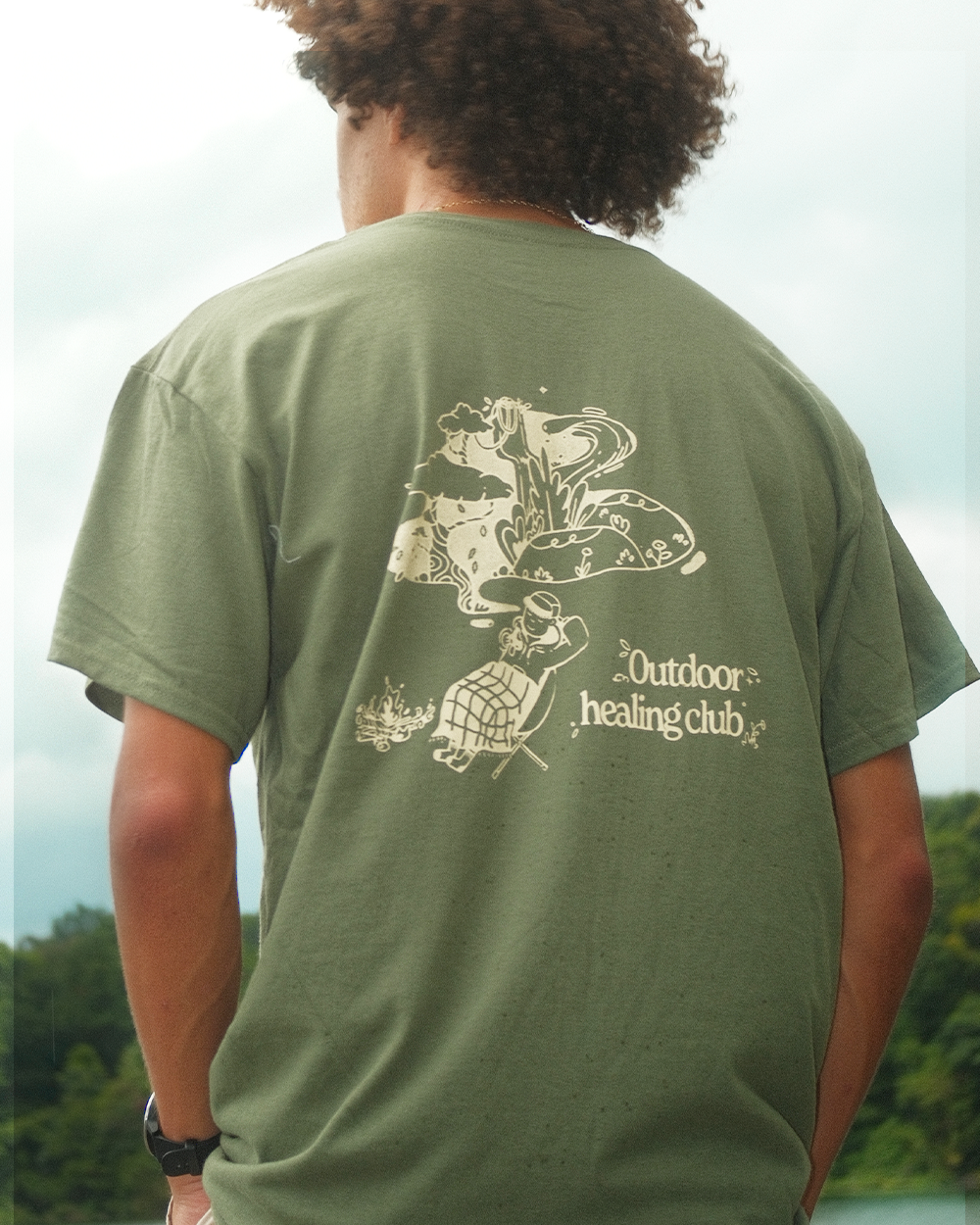 Outdoor Healing Club T-shirt (Olive)
